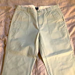 J. Crew 33x30 Mens mint green chinos